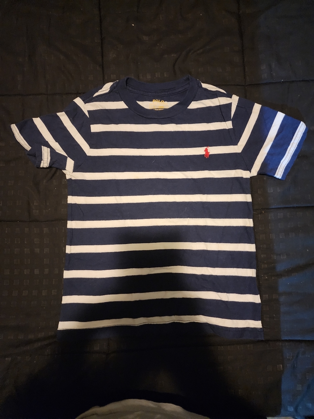 Polo Ralph Lauren Boys Striped Cotton Jersey T-Shirt Men's Striped Tee in Blue &